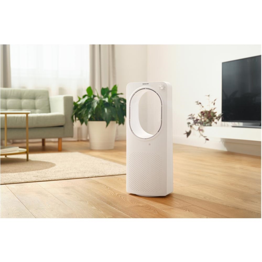 Sencor - Bladeless floor fan 50W/230V white