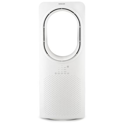 Sencor - Bladeless floor fan 50W/230V white + remote control