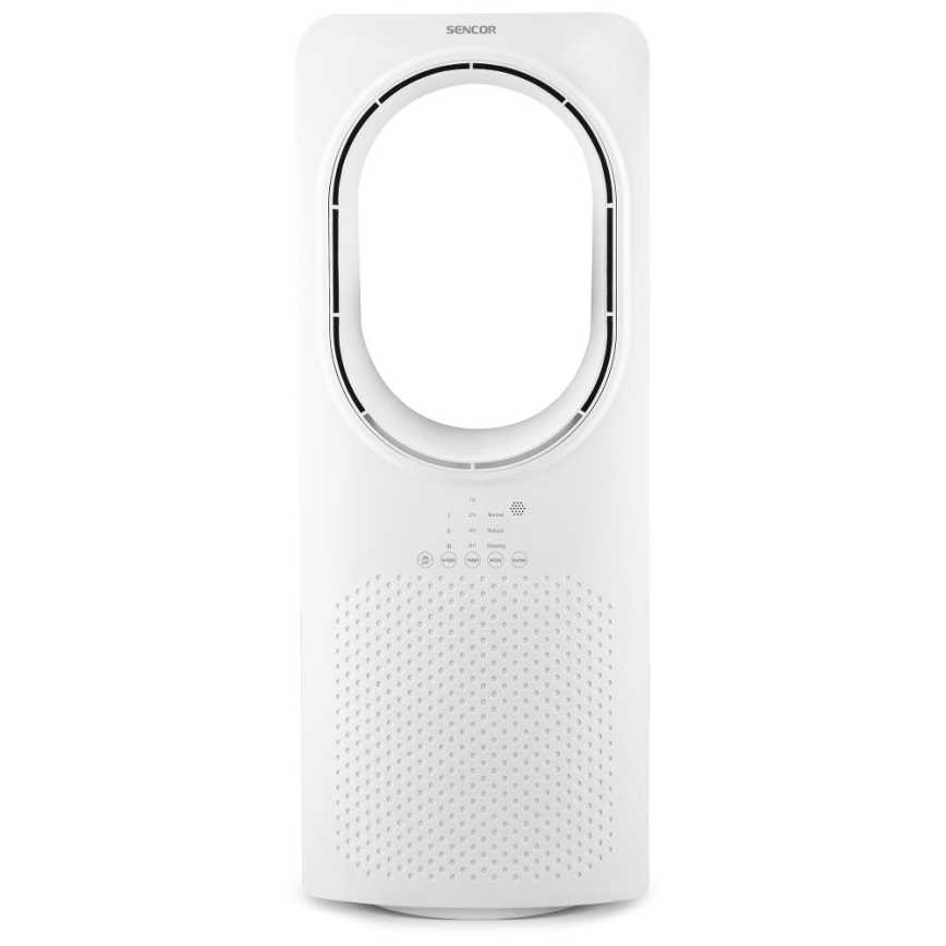 Sencor - Bladeless floor fan 50W/230V white + remote control