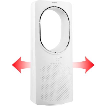 Sencor - Bladeless floor fan 50W/230V white + remote control
