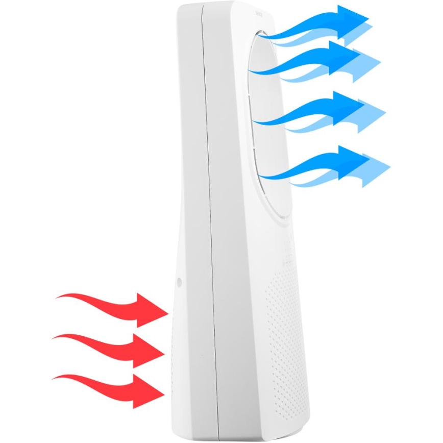 Sencor - Bladeless floor fan 50W/230V white + remote control