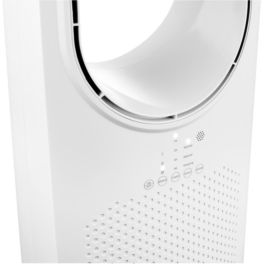 Sencor - Bladeless floor fan 50W/230V white + remote control
