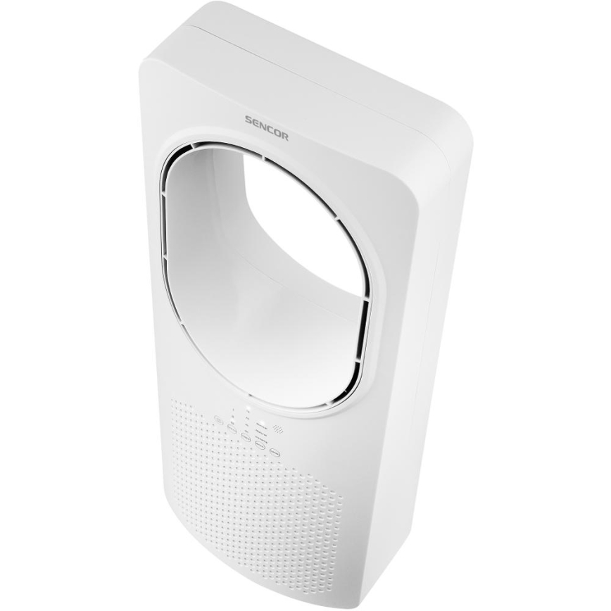 Sencor - Bladeless floor fan 50W/230V white + remote control