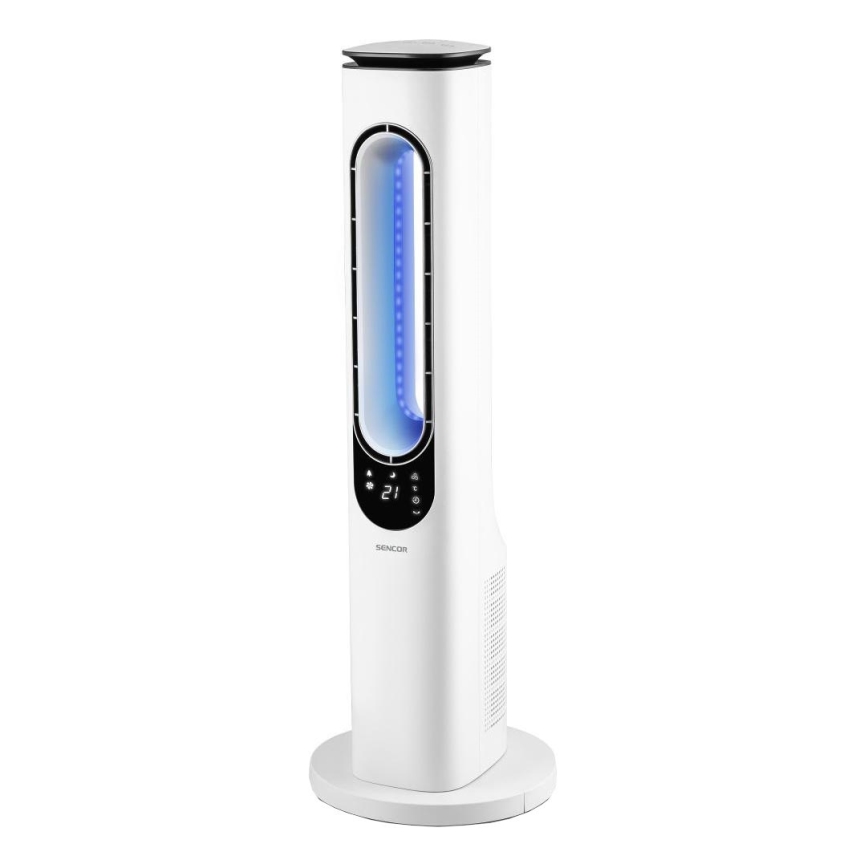 Sencor - Bladeless tower fan 50W/230V white + remote control