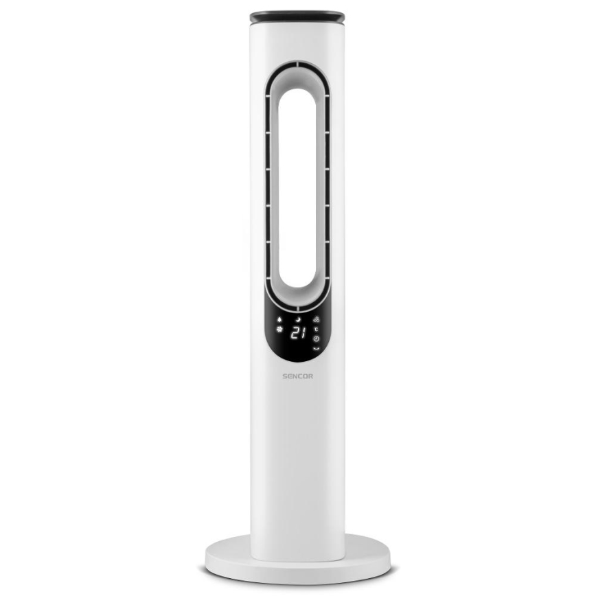 Sencor - Bladeless tower fan 50W/230V white + remote control