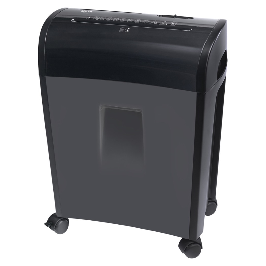 Sencor - CD and paper shredder A4 volume 14 l 230V black