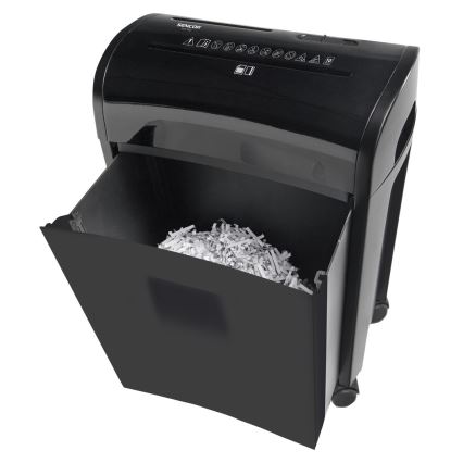 Sencor - CD and paper shredder A4 volume 14 l 230V black