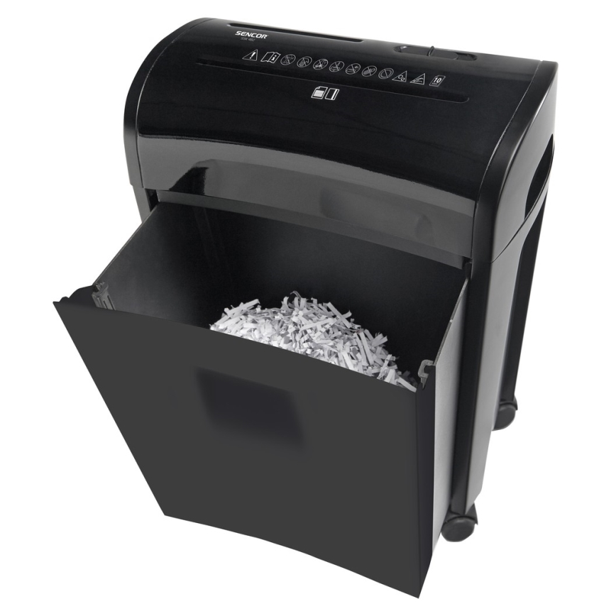 Sencor - CD and paper shredder A4 volume 14 l 230V black