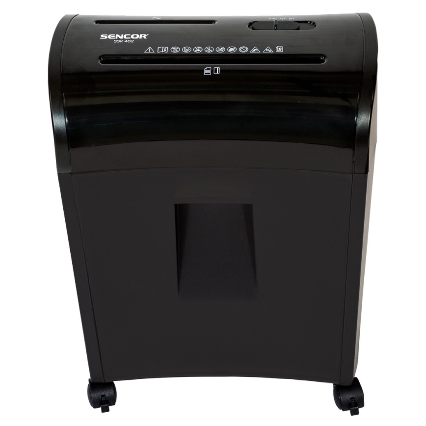 Sencor - CD and paper shredder A4 volume 14 l 230V black