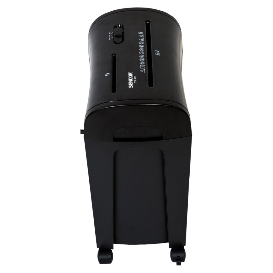 Sencor - CD and paper shredder A4 volume 14 l 230V black