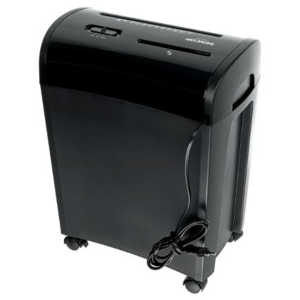 Sencor - CD and paper shredder A4 volume 14 l 230V black