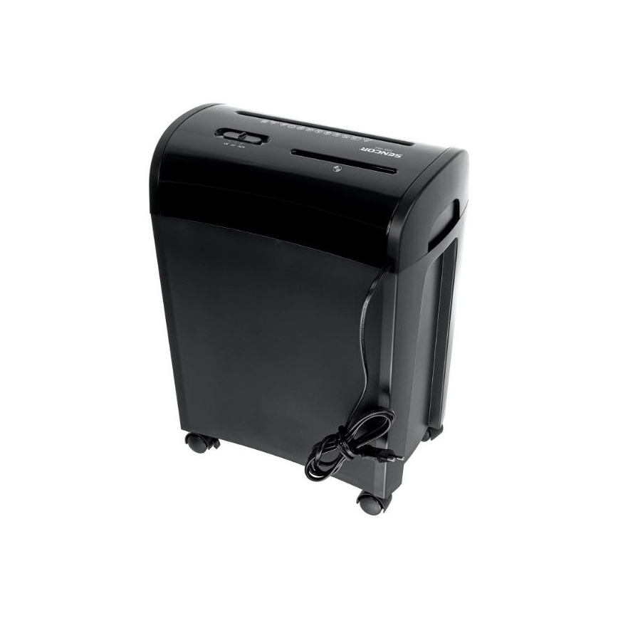 Sencor - CD and paper shredder A4 volume 14 l 230V black