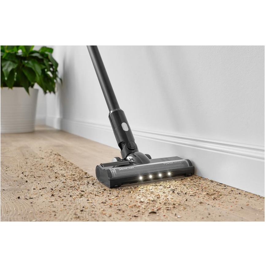 Sencor - Cordless stick vacuum cleaner 2in1 250W/2200 mAh black