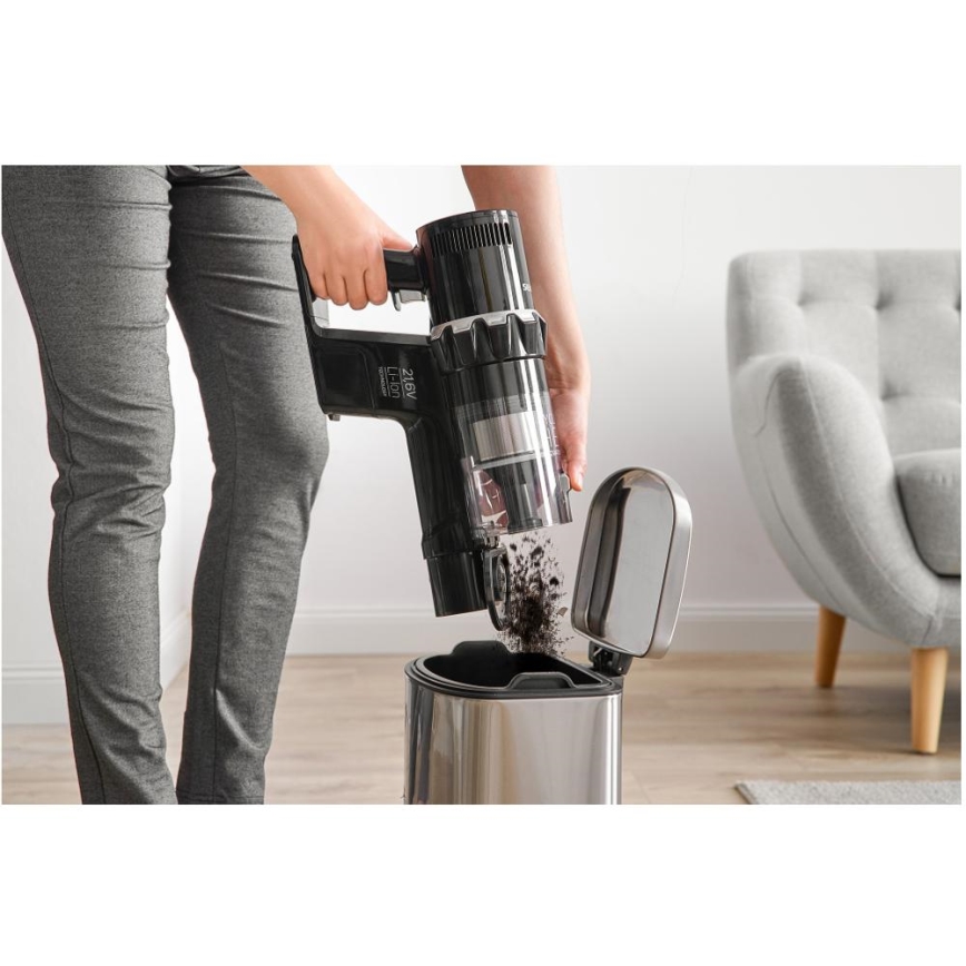 Sencor - Cordless stick vacuum cleaner 2in1 250W/2200 mAh black
