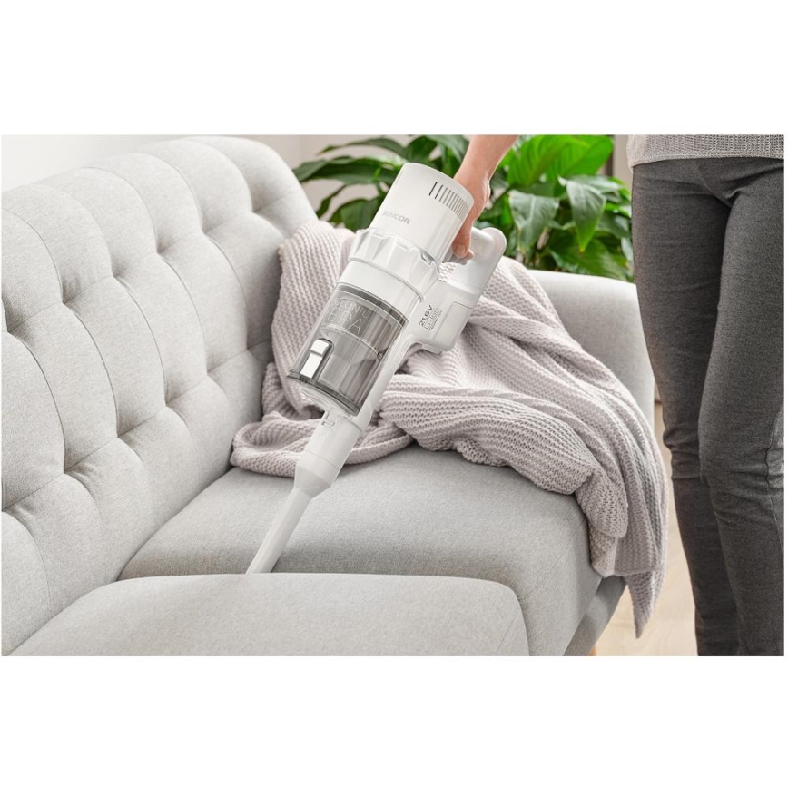 Sencor - Cordless stick vacuum cleaner 2in1 250W/2200 mAh white