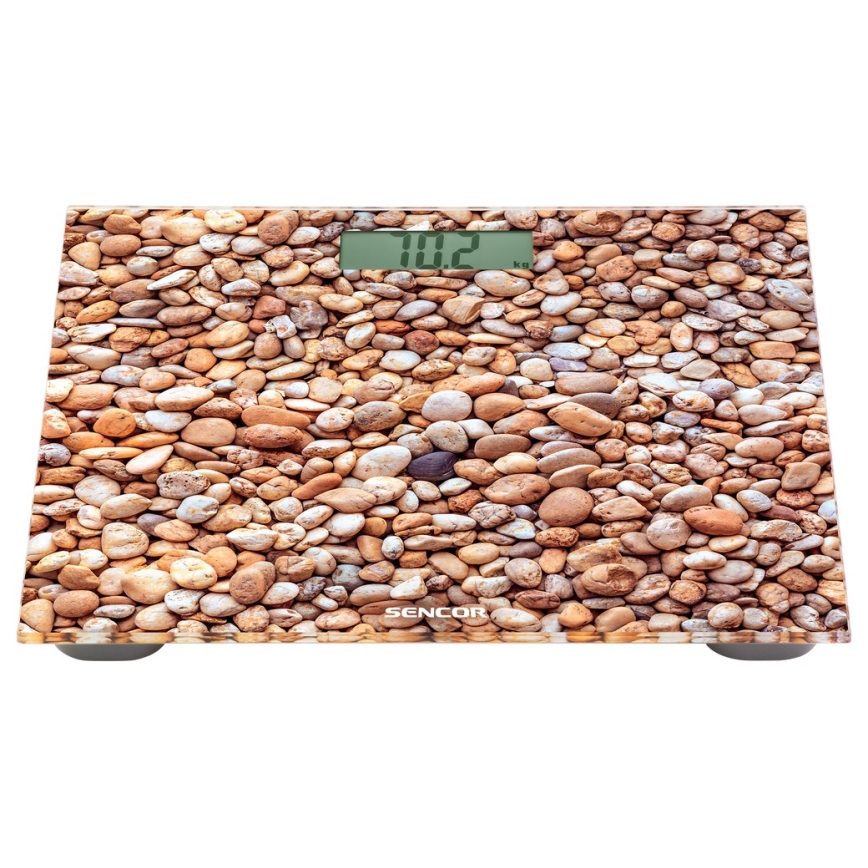 Sencor - Digital personal scale with LCD display 1xCR2032