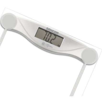 Sencor - Digital personal scale with LCD display 1xCR2032