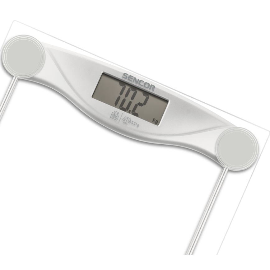 Sencor - Digital personal scale with LCD display 1xCR2032