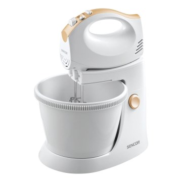 Sencor - Hand whisk with a rotating bowl 500W/230V white
