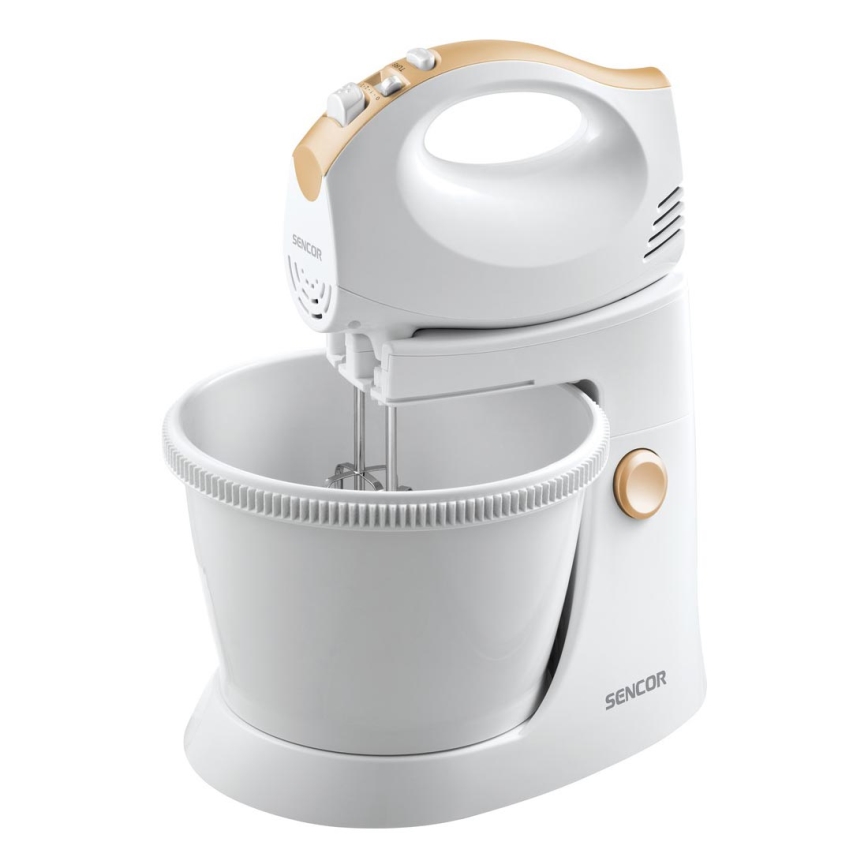Sencor - Hand whisk with a rotating bowl 500W/230V white