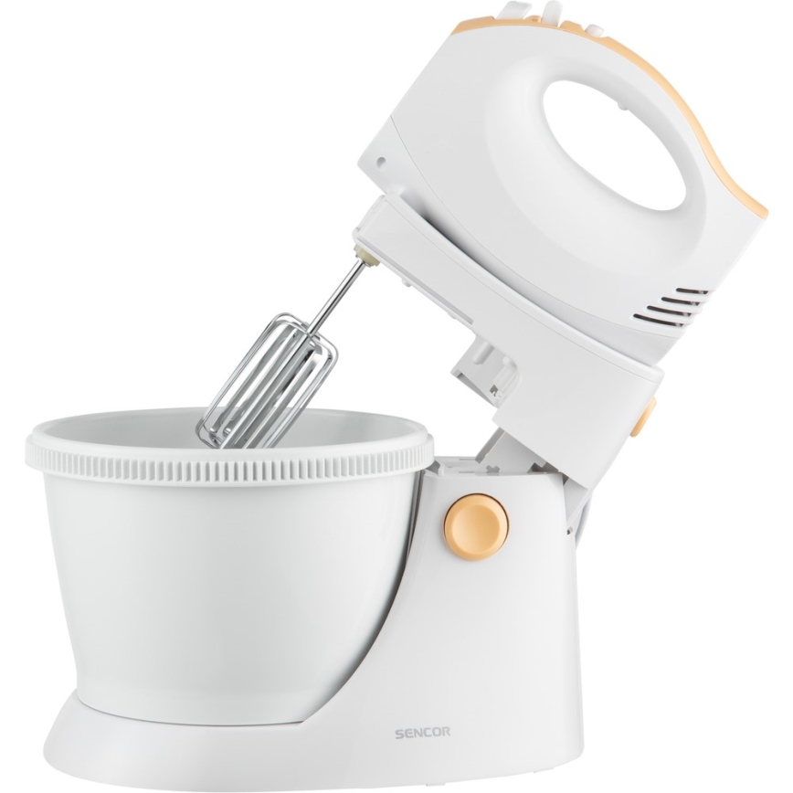 Sencor - Hand whisk with a rotating bowl 500W/230V white