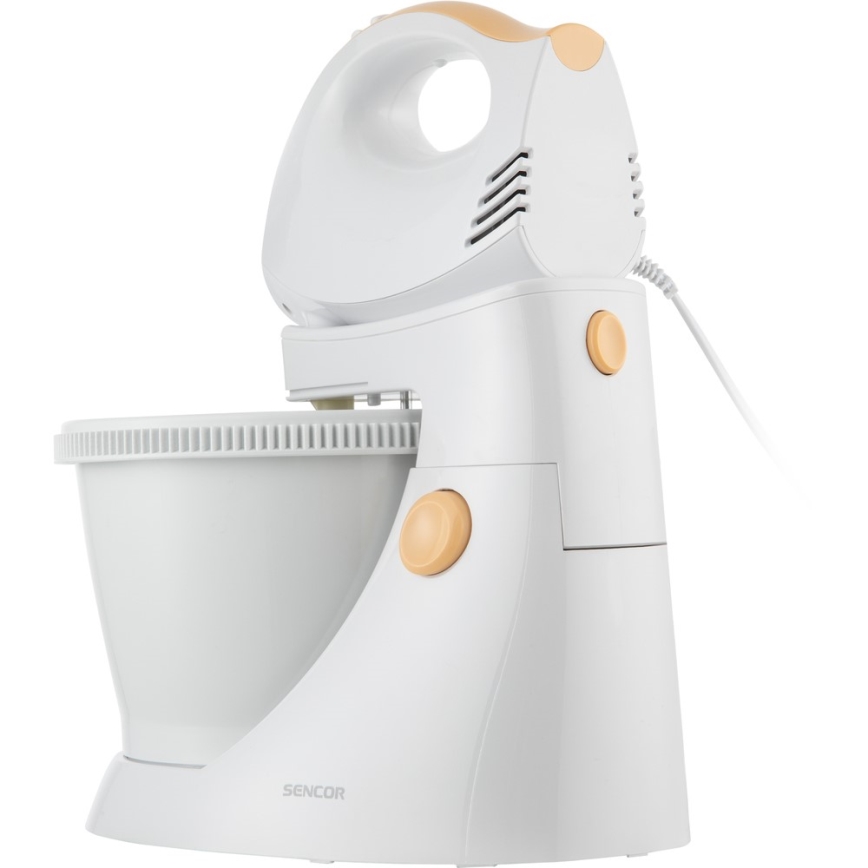 Sencor - Hand whisk with a rotating bowl 500W/230V white