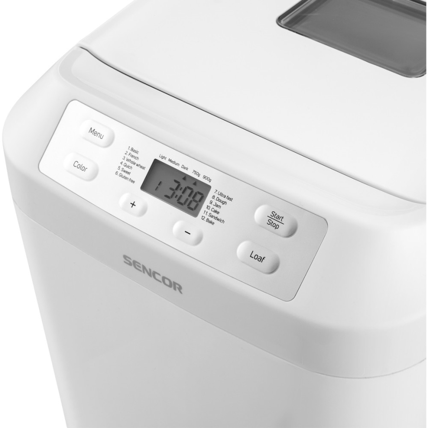 Sencor - Home bread maker with LCD display 550W/230V