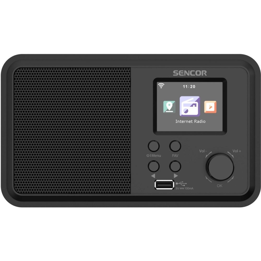 Sencor - Internet radio 4W/5V Wi-Fi + remote control