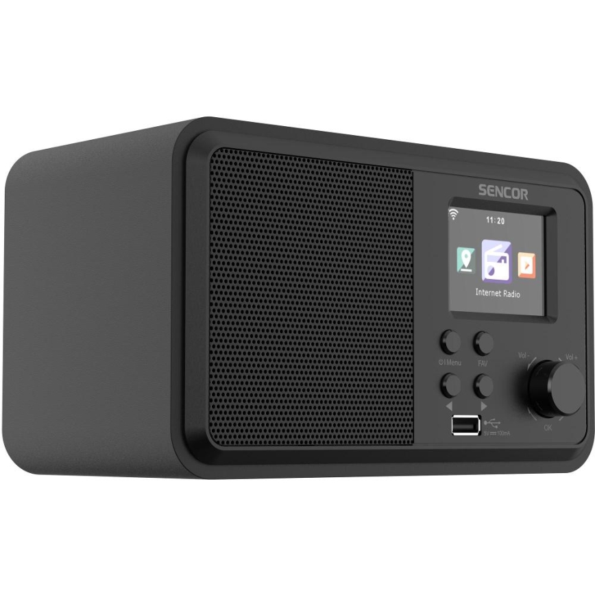 Sencor - Internet radio 4W/5V Wi-Fi + remote control