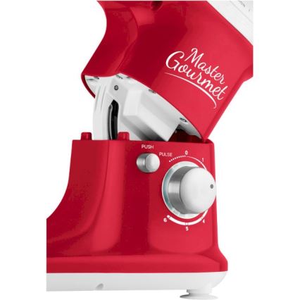 Sencor - Kitchen robot with a stainless steel bowl 600W/230V red