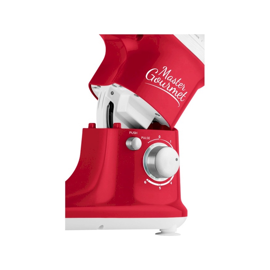 Sencor - Kitchen robot with a stainless steel bowl 600W/230V red