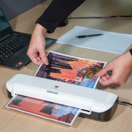 Sencor - Laminator A4 230V white/black
