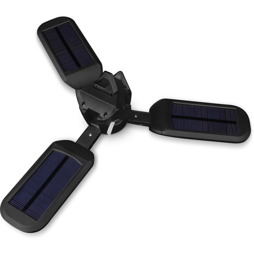 Sencor - LED Rechargeable camping flashlight with a solar panel LED/3W/1600 mAh IPX4
