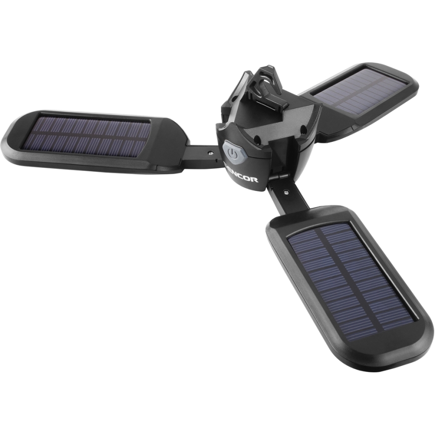 Sencor - LED Rechargeable camping flashlight with a solar panel LED/3W/1600 mAh IPX4