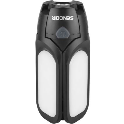 Sencor - LED Rechargeable camping flashlight with a solar panel LED/3W/1600 mAh IPX4