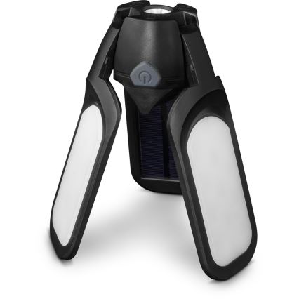 Sencor - LED Rechargeable Camping Lantern with Solar Panel, 3W LED, 1600 mAh, IPX4
