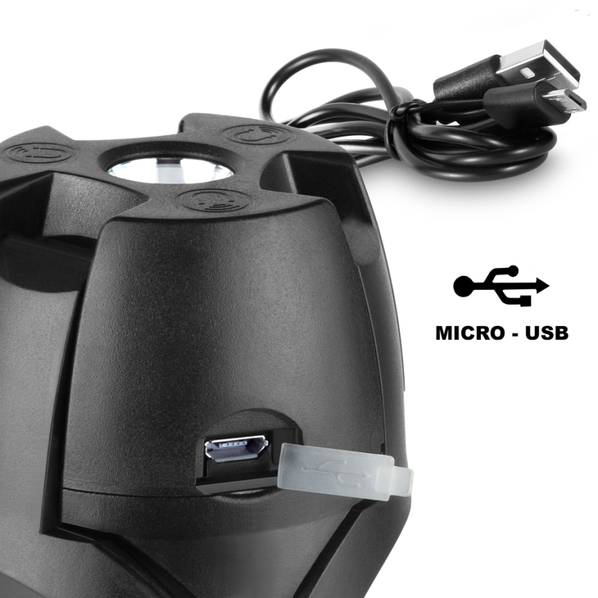 Sencor - LED Rechargeable Camping Lantern with Solar Panel, 3W LED, 1600 mAh, IPX4