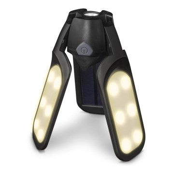Sencor - LED Rechargeable camping flashlight with a solar panel LED/3W/1600 mAh IPX4
