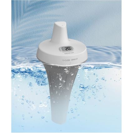 Sencor - Measuring station with wireless pool float sensor 2xAA + 2xAA IPX7