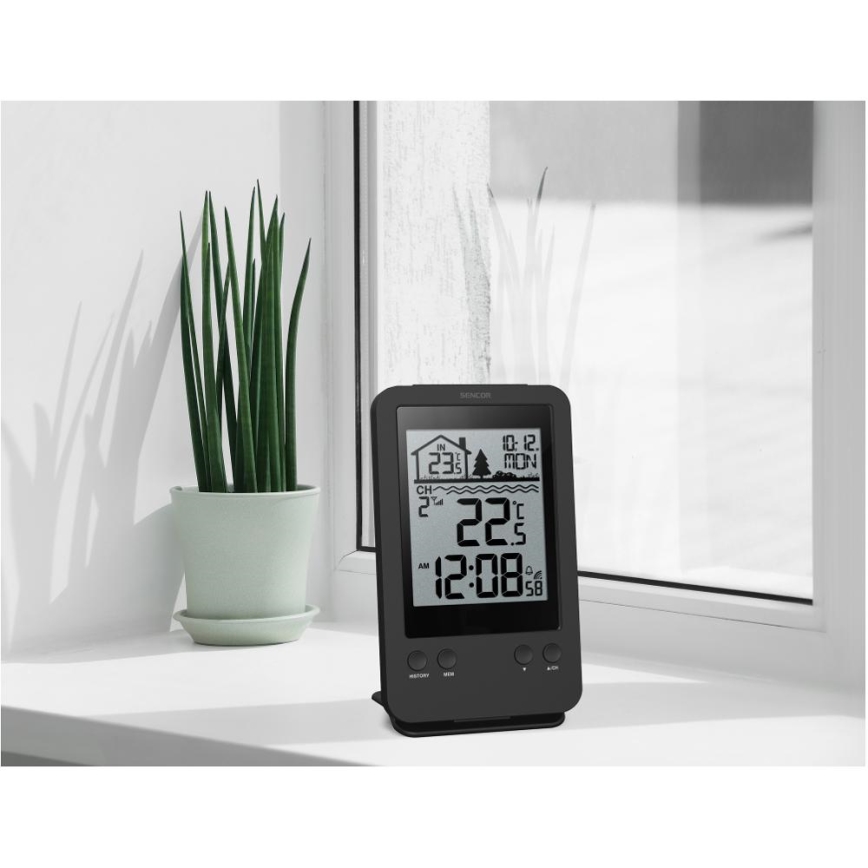 Sencor - Measuring station with wireless pool float sensor 2xAA + 2xAA IPX7