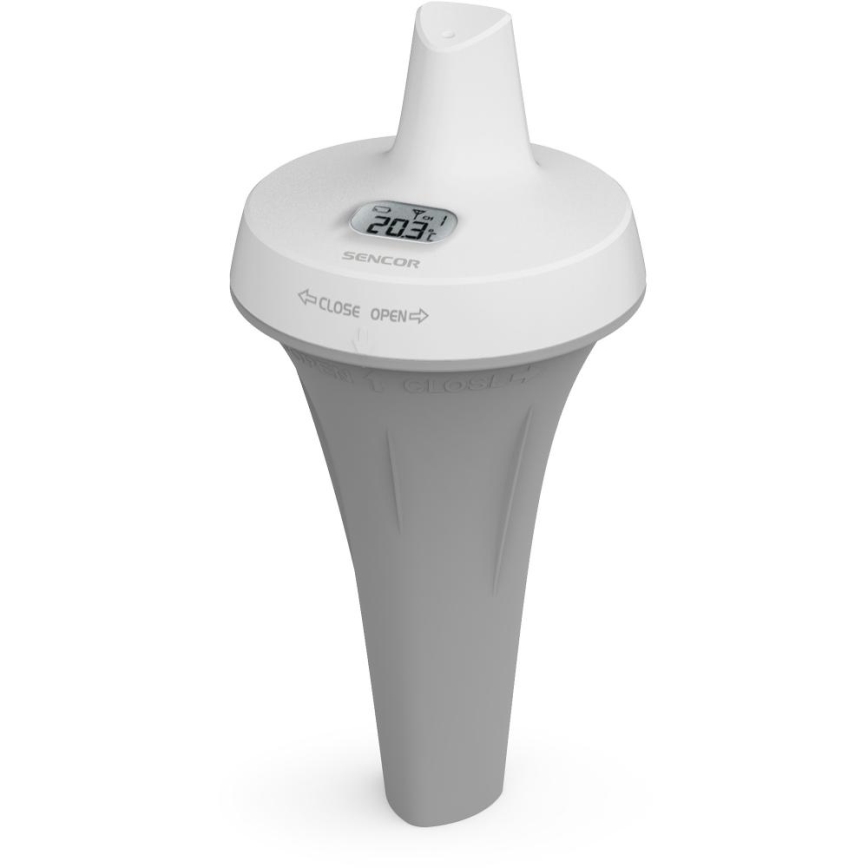 Sencor - Measuring station with wireless pool float sensor 2xAA + 2xAA IPX7