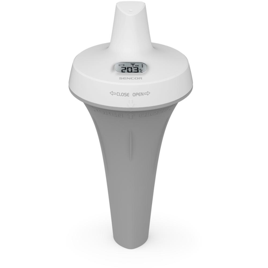 Sencor - Measuring station with wireless pool float sensor 2xAA + 2xAA IPX7