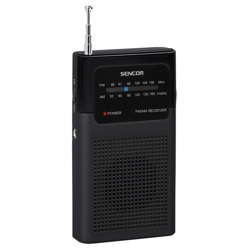 Sencor - Pocket FM/AM radio 2xAAA