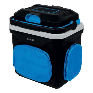 Sencor - Portable car refrigerator 24 l 60W/12V/230V black/blue