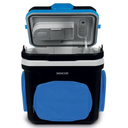 Sencor - Portable car refrigerator 24 l 60W/12V/230V black/blue