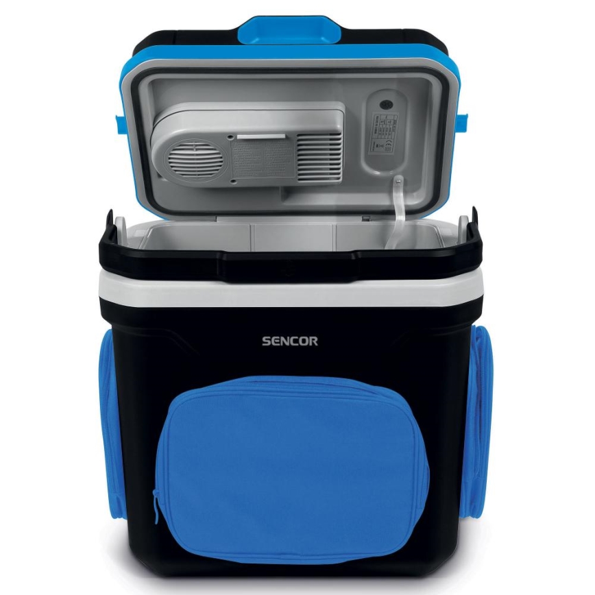 Sencor - Portable car refrigerator 24 l 60W/12V/230V black/blue