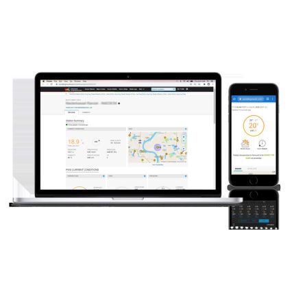 Sencor - Professional weather station with color LCD display 1xCR2032 + 3xAA Wi-Fi