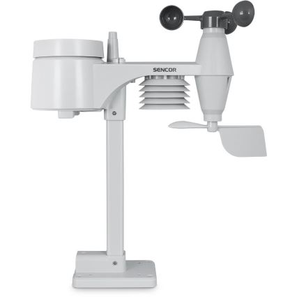 Sencor - Professional weather station with color LCD display 5V/1xCR2032 + 3xAA