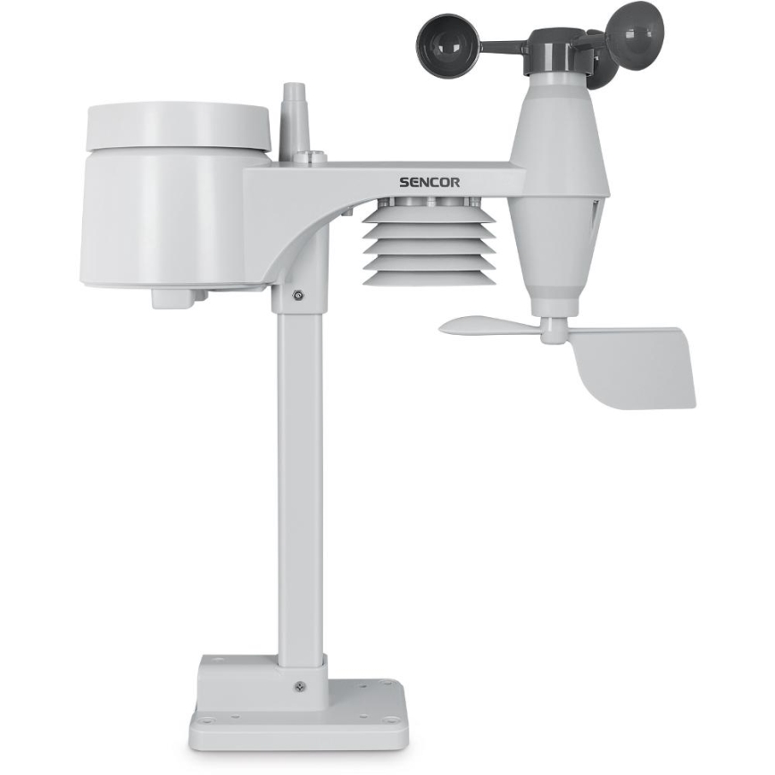 Sencor - Professional weather station with color LCD display 5V/1xCR2032 + 3xAA