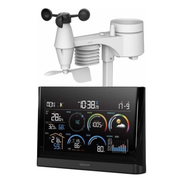 Sencor - Professional weather station with color LCD display and alarm clock 5V/3xAAA + 3xAA